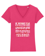 RELIGIOUS Tricou mânecă scurtă guler V Damă Evoker