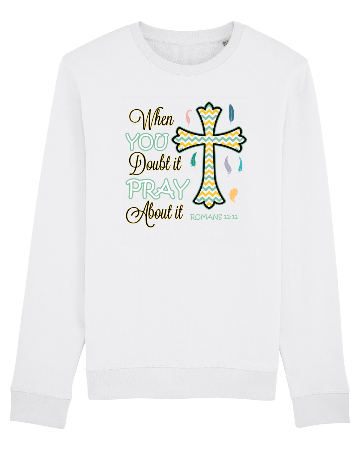 Bluză mânecă lungă Unisex Rise White
