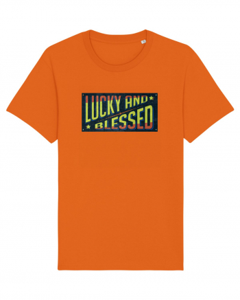 Lucky And Blessed Bright Orange