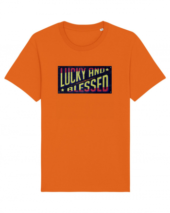 Lucky And Blessed Bright Orange