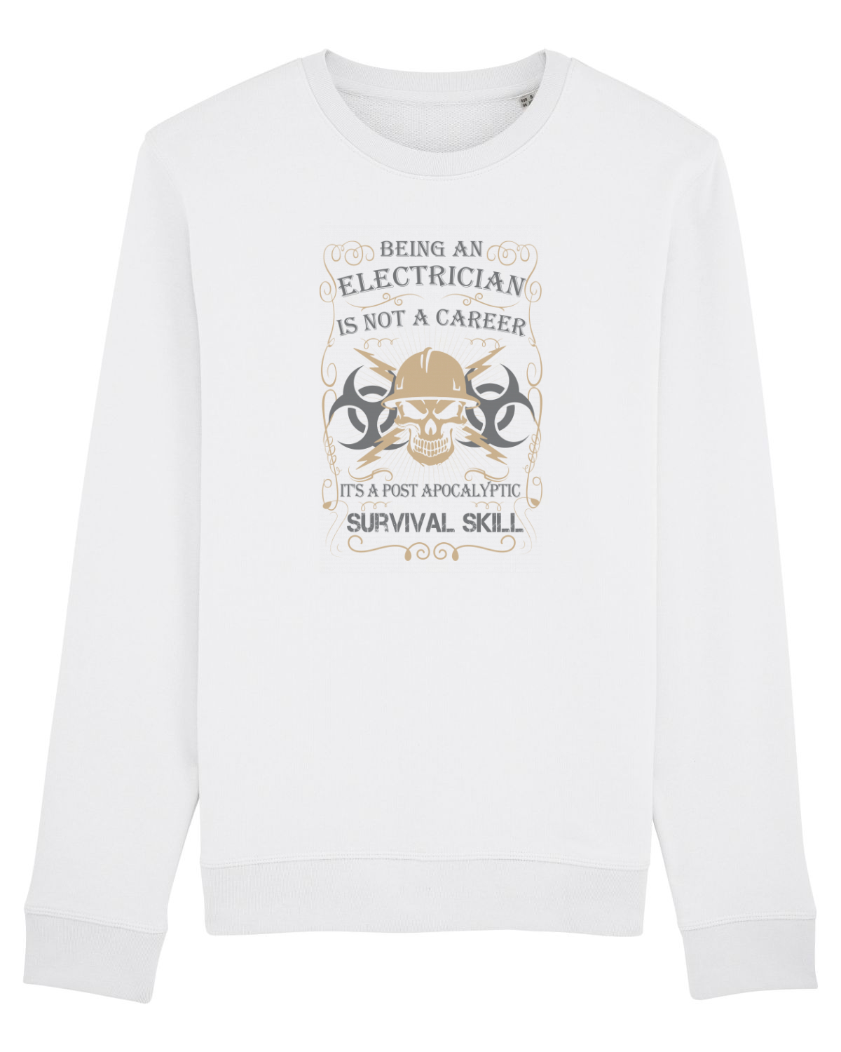 Bluză mânecă lungă Unisex Rise White