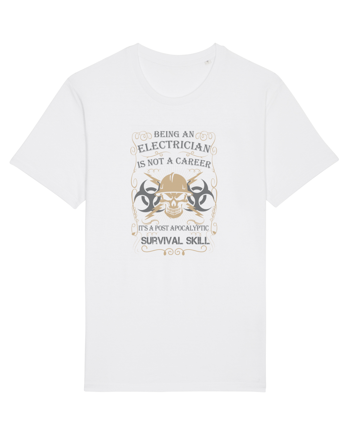 Tricou mânecă scurtă Unisex Rocker White