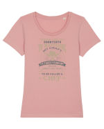 CHEF Tricou mânecă scurtă guler larg fitted Damă Expresser