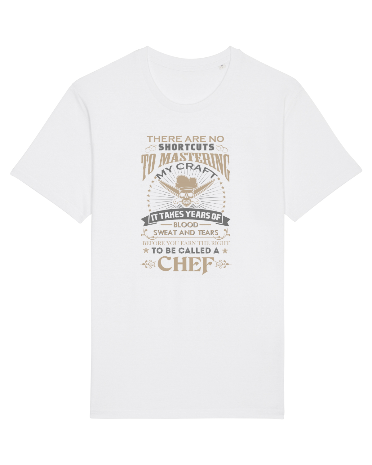Tricou mânecă scurtă Unisex Rocker White