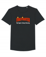 FIREFIGHTER Tricou mânecă scurtă guler larg Bărbat Skater