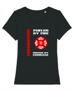 FIREFIGHTER Tricou mânecă scurtă guler larg fitted Damă Expresser