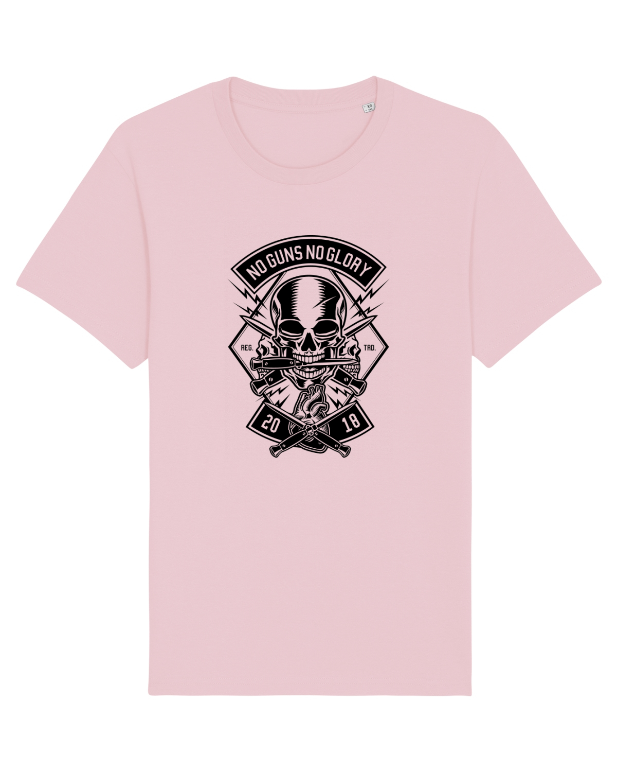 Tricou mânecă scurtă Unisex Rocker Cotton Pink