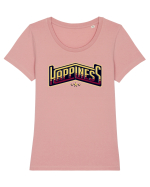 Happiness Tricou mânecă scurtă guler larg fitted Damă Expresser