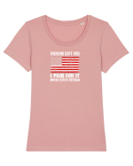 VETERAN Tricou mânecă scurtă guler larg fitted Damă Expresser