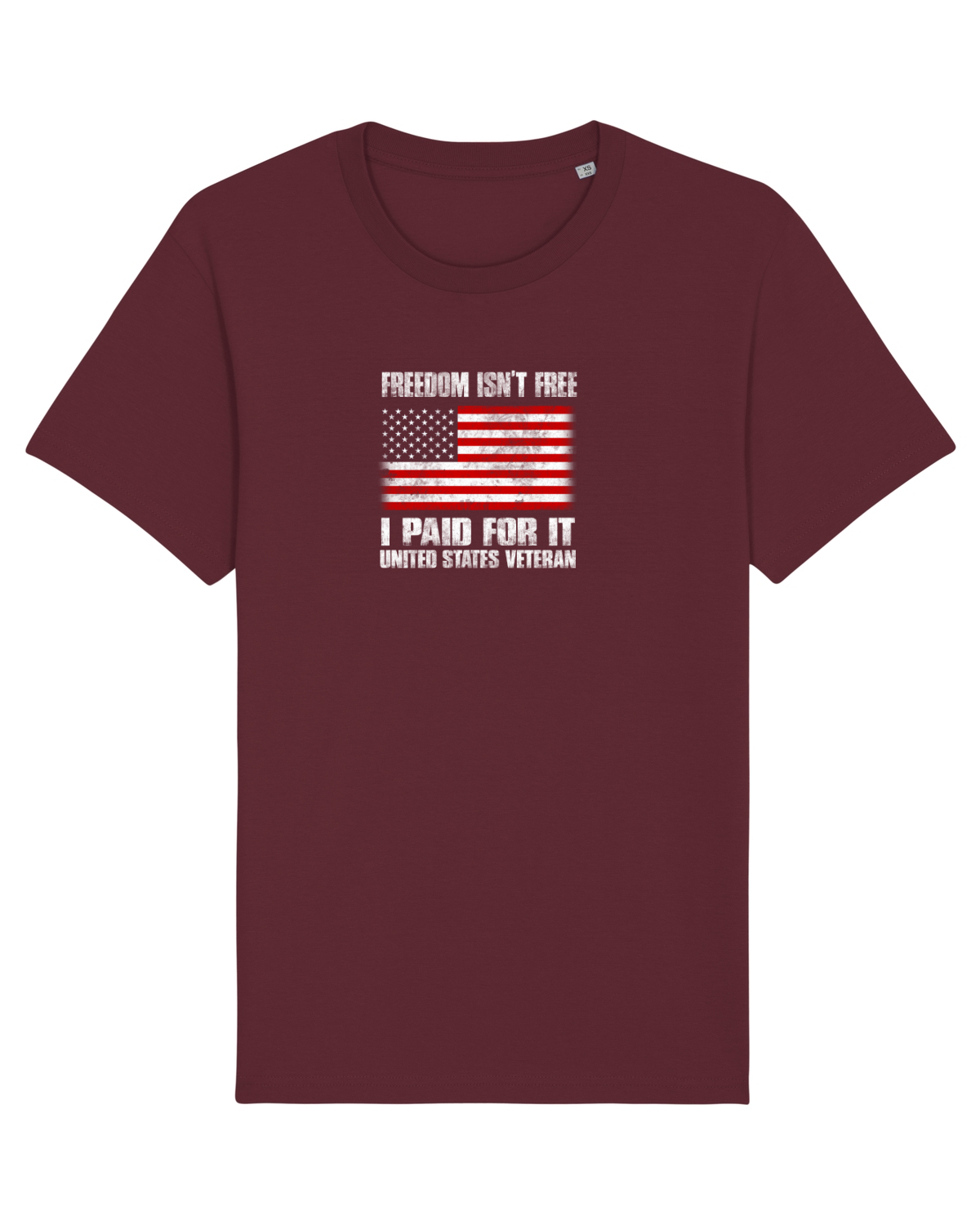 Tricou mânecă scurtă Unisex Rocker Burgundy