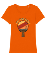 Ping Pong Master Tricou mânecă scurtă guler larg fitted Damă Expresser
