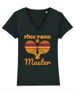 Ping Pong Master Tricou mânecă scurtă guler V Damă Evoker