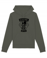 Old School Hipster Skull Black Hanorac Unisex Drummer