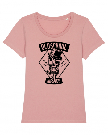 Old School Hipster Skull Black Canyon Pink