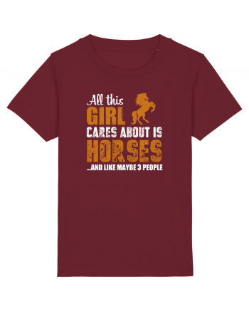 HORSES Burgundy