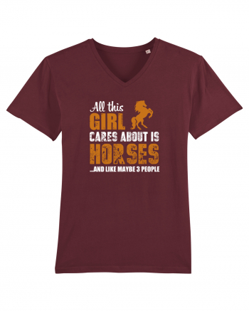 HORSES Burgundy