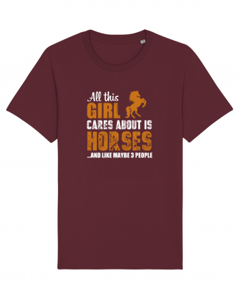 HORSES Burgundy