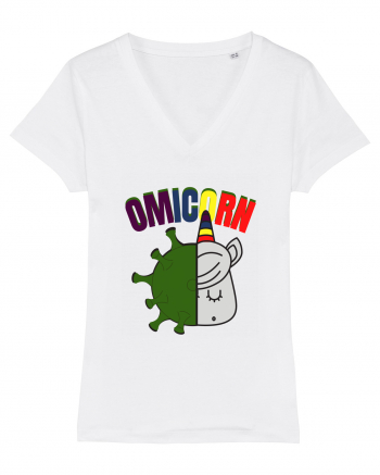 OmiCorn Funny Omicron Pun White