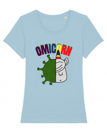 OmiCorn Funny Omicron Pun Sky Blue