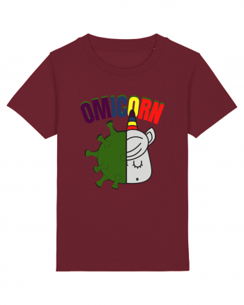 OmiCorn Funny Omicron Pun Burgundy