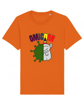 OmiCorn Funny Omicron Pun Bright Orange