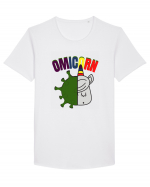 OmiCorn Funny Omicron Pun Tricou mânecă scurtă guler larg Bărbat Skater