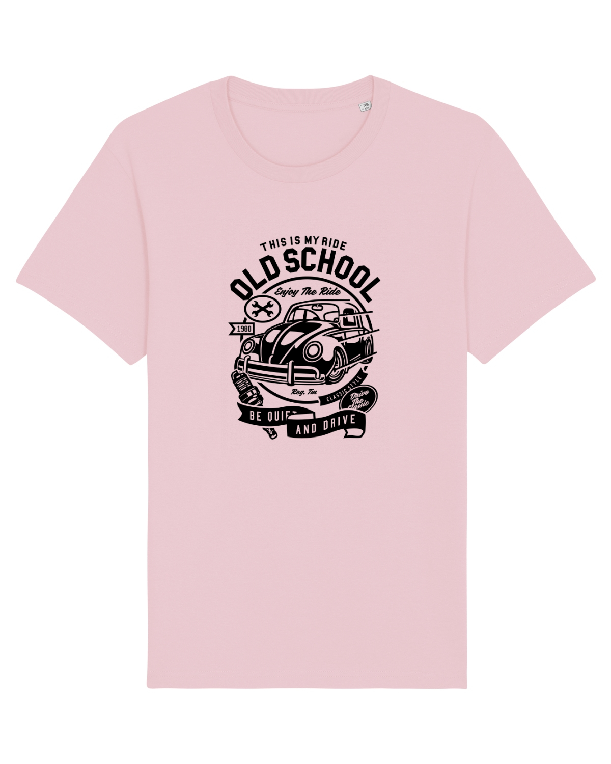 Tricou mânecă scurtă Unisex Rocker Cotton Pink