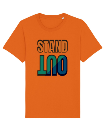 Stand Out.Motivational Quote Bright Orange