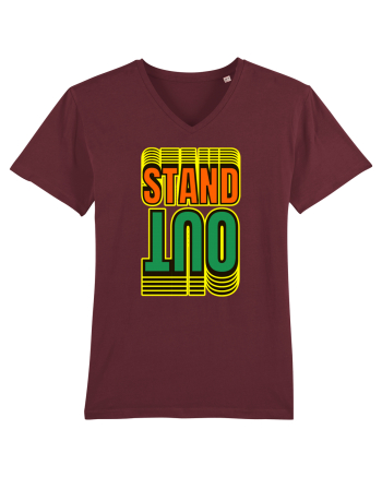 Stand Out.Motivational Quote Burgundy
