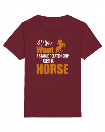 HORSE Burgundy