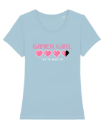 Gamer Girl Tricou mânecă scurtă guler larg fitted Damă Expresser