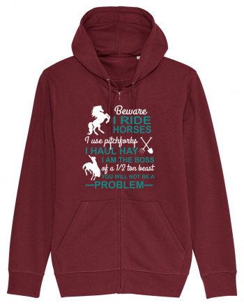 HORSE Burgundy