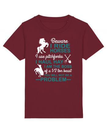 HORSE Burgundy