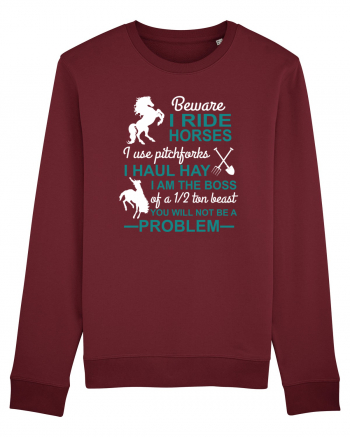 HORSE Burgundy