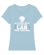 LAB TESTING Tricou mânecă scurtă guler larg fitted Damă Expresser