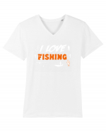 FISHING Tricou mânecă scurtă guler V Bărbat Presenter