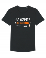 FISHING Tricou mânecă scurtă guler larg Bărbat Skater