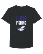 FISHING Tricou mânecă scurtă guler larg Bărbat Skater