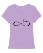 LOVE Tricou mânecă scurtă guler larg fitted Damă Expresser
