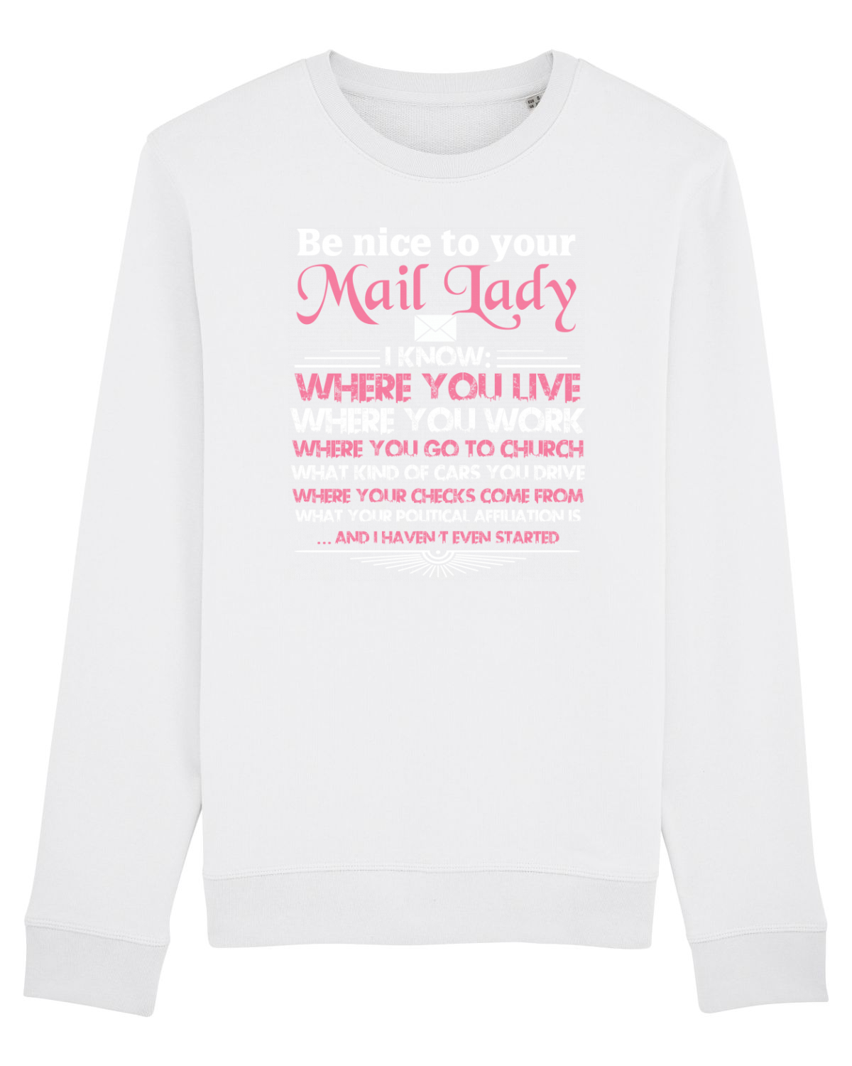 Bluză mânecă lungă Unisex Rise White