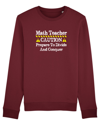 MATH TEACHER Burgundy