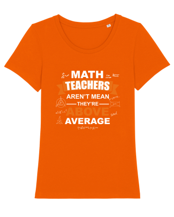 MATH TEACHER Bright Orange