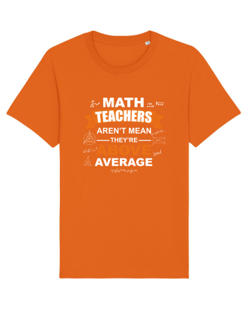 MATH TEACHER Bright Orange