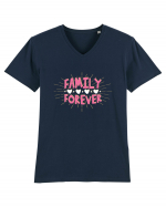 Pentru Crăciun în familie - Family forever Tricou mânecă scurtă guler V Bărbat Presenter