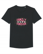 Pentru Crăciun în familie - Family forever Tricou mânecă scurtă guler larg Bărbat Skater