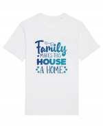 Pentru Crăciun în familie - Family makes this house a home Tricou mânecă scurtă Unisex Rocker