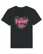 Pentru Crăciun în familie - It's family time Tricou mânecă scurtă Unisex Rocker