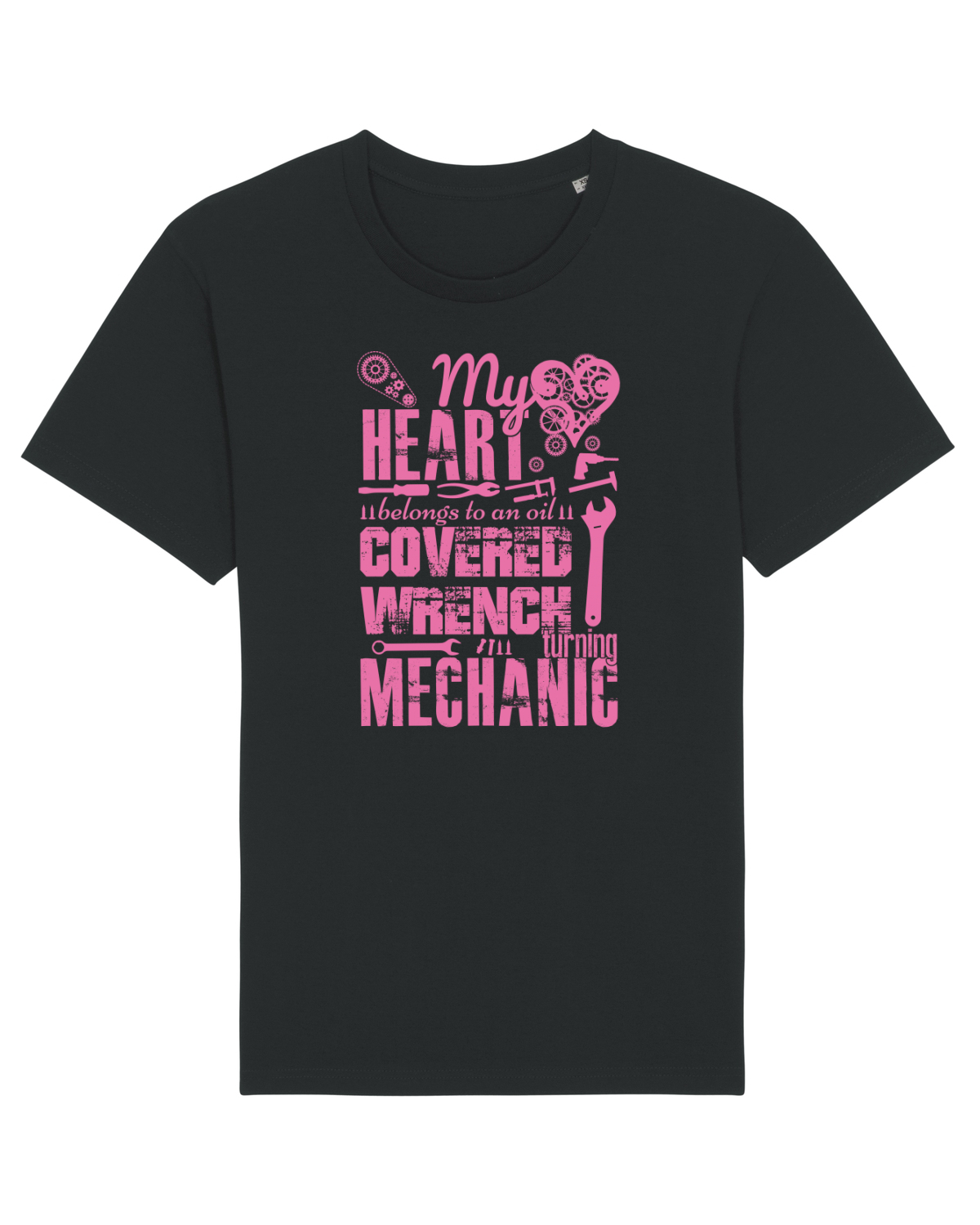 Tricou mânecă scurtă Unisex Rocker Black
