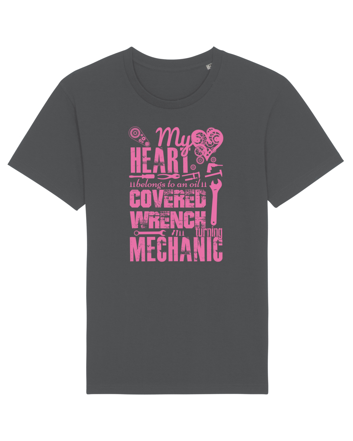 Tricou mânecă scurtă Unisex Rocker Anthracite
