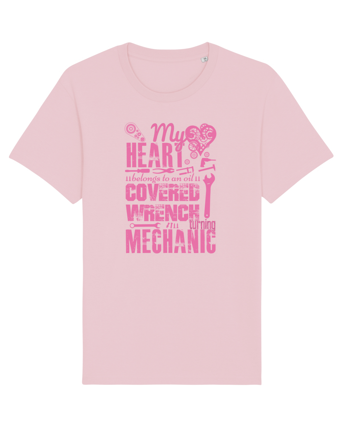 Tricou mânecă scurtă Unisex Rocker Cotton Pink